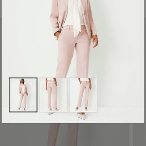 Pink herringbone suit